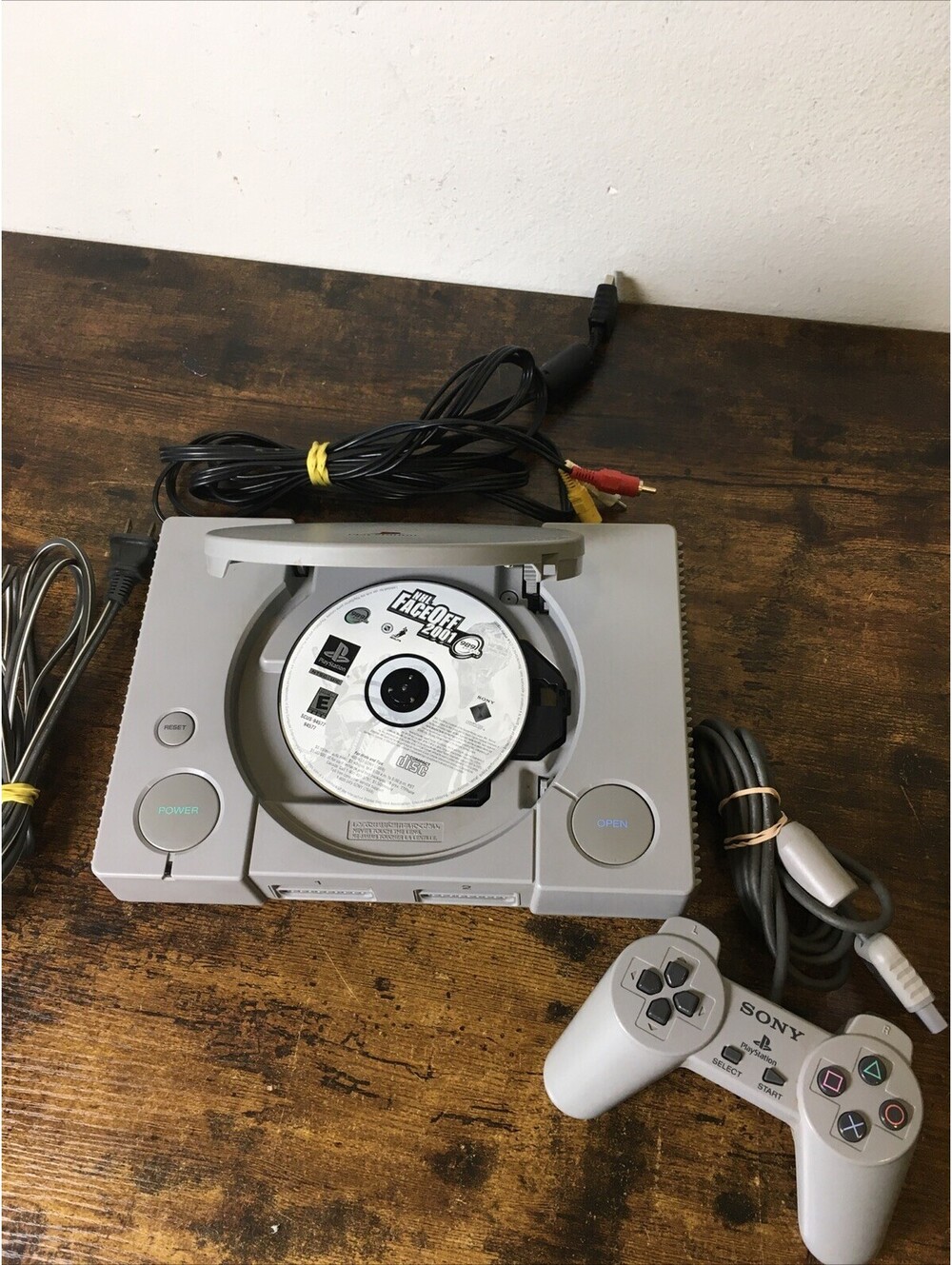 SONY PlayStation PS1 SCPH‑7501 Console Bundle Tested w/ Controller & Game